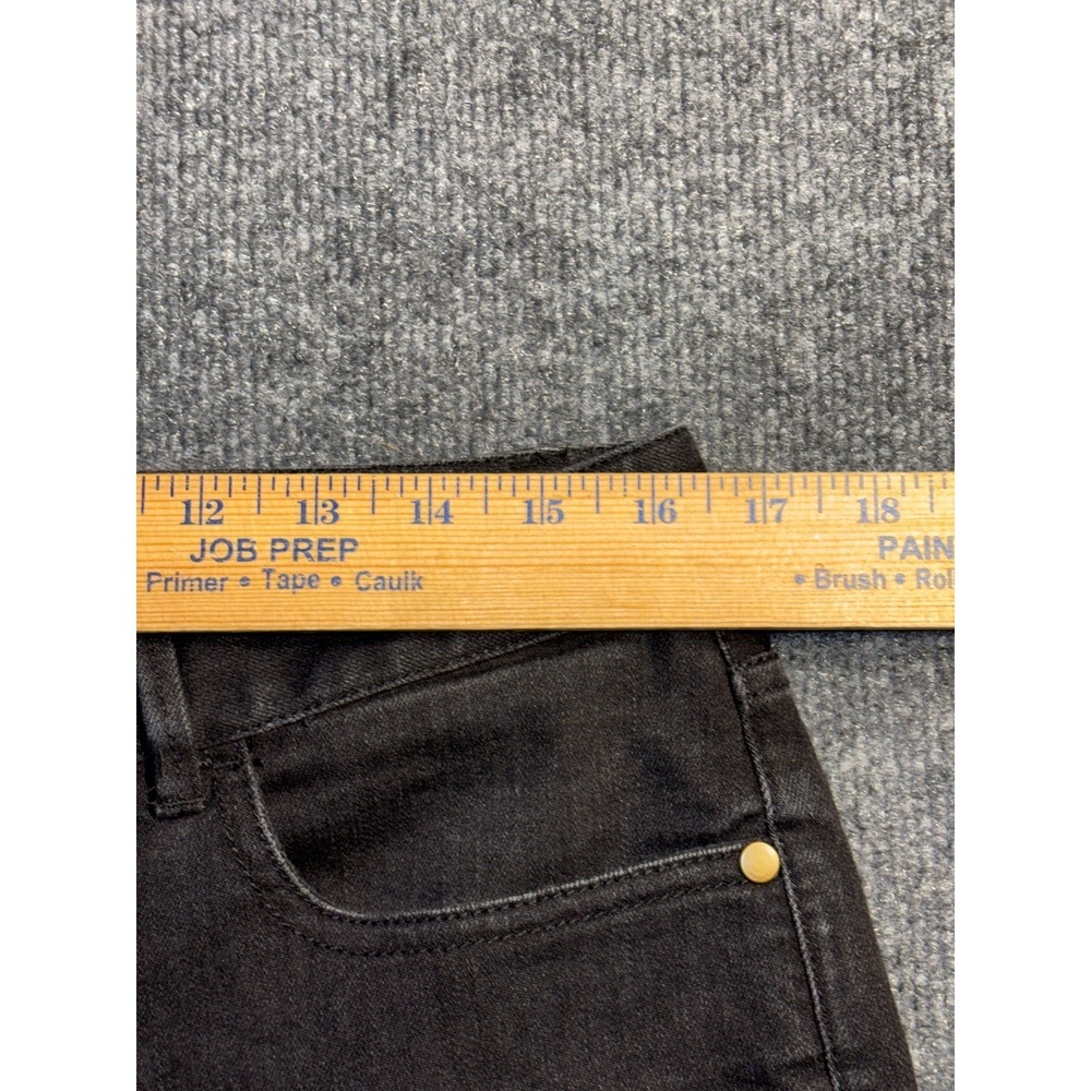 Coldwater Creek Bootcut Jeans Womens 12 Black Denim Stretch Dark Wash Low Waist - Picture 9 of 12
